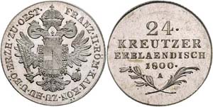 Franz II. 1792 - 1806  24 Kreuzer 1800 A ... 