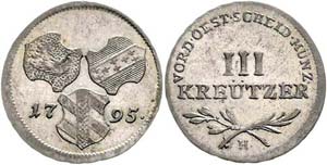 Franz II. 1792 - 1806  III Kreuzer 1795 H ... 