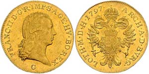 Franz II. 1792 - 1806  Dukat 1797 G ... 