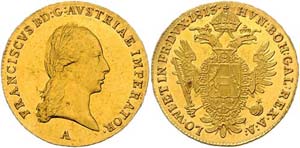 Franz I. 1804 - 1835  Dukat 1813 A Wien. Fr. ... 