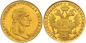 Franz I. 1804 - 1835  Dukat 1835 A Wien. Fr. ... 