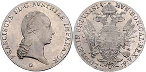 Franz I. 1804 - 1835  Taler 1814 G ... 