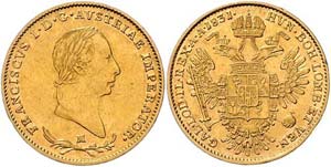 Franz I. 1804 - 1835  1/2 Sovrano 1831 M ... 