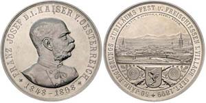 Franz Joseph I. 1848 - 1916  Ag Medaille ... 