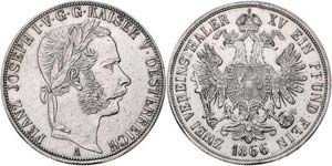 Franz Joseph I. 1848 - 1916  2 Vereinstaler ... 