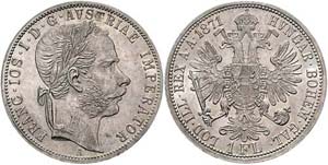 Franz Joseph I. 1848 - 1916  Gulden 1871 A ... 