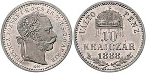 Franz Joseph I. 1848 - 1916  10 Krajczar ... 
