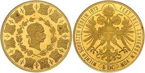 Franz Joseph I. 1848 - 1916  Goldabschlag ... 