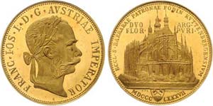 Franz Joseph I. 1848 - 1916  Goldabschlag ... 