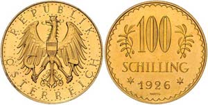 100 Schilling 1926 Wien. Her. 5   23.56 g. ... 