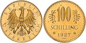 100 Schilling 1927 Wien. Her. 6   23.58 g. ... 