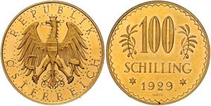 100 Schilling 1929 Wien. Her. 8   23.58 g. ... 