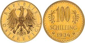 100 Schilling 1934 Wien. Her. 12   23.54 g. ... 