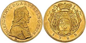 Salzburg Hieronimus Graf von Colloredo 1772 ... 
