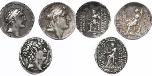 Seleucid Empire  Lot Lot of 3 silver ... 