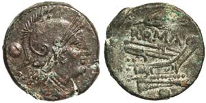 Republic Anonymous (214-212 BC) Oncia Sicily ... 