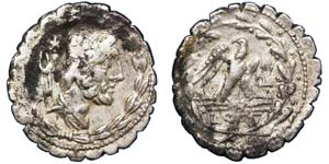 Republic Aurelius Cotta (105 BC) Denarius ... 
