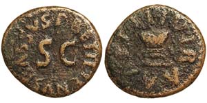 Empire Augustus (27 b.C.-14 a.C) Quadrans Ø ... 