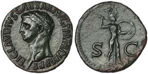 Empire Claudius (41-54 AD) Asse Mint in ... 