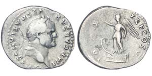 Empire Vespasianus (69-79 AD) Denarius ... 