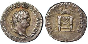 Empire Titus (79-81 AD) Denarius Drapped ... 
