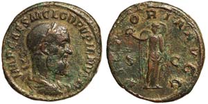 Empire Pupienus (238 AD) Sestertius Laureate ... 