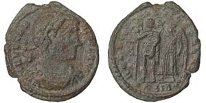 Empire Vetranius (350) Follis Siscia Ø 23 ... 