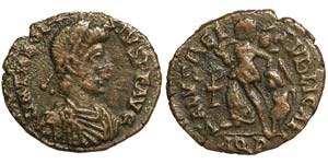 Empire Theodosius II (402-450 AD) Æ Issue ... 
