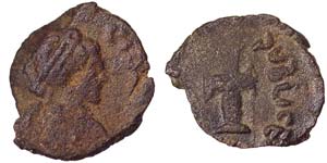 Empire Galla Placidia (421-450) Nummus Rome ... 