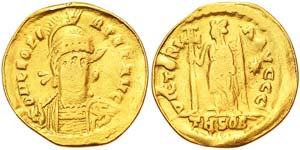 Empire Leo I and Verina (457-474 AD) Solidus ... 