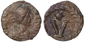 Pseudeo imperial coinage Rome Theoderic ... 