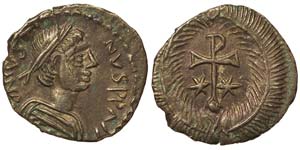 Italy Ravenna Justin II (565-578) 1/2 ... 
