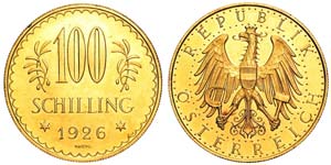 Austria First Republic  100 Schilling 1926 ... 