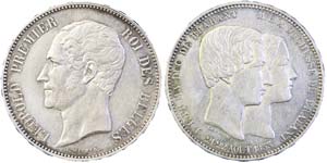 Belgium Leopold I (1831-1865) 5 Francs 1853 ... 