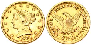 United States  2-1/2 Dollars (Liberty head) ... 