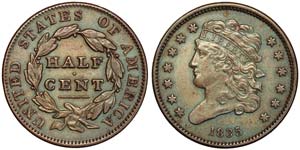 United States  1/2 Cent (Classic head ... 