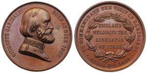 Italy  1864 Giuseppe Garibaldi (1807-1882). ... 