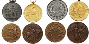 Italy  Lot Lot of 4 medals, theme: ministry ... 