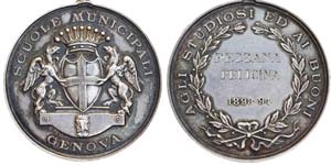 Italy Genoa  1894 Award medal (nominal) of ... 