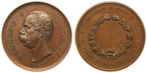 Italy Milan Umberto I (1878-1900) 1878 Medal ... 