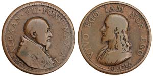 Papal state Alexander VII (1655-1667)  Medal ... 