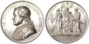 Papal state Pius IX (1846-1878) 1846  Medal ... 