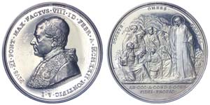 Papal state Pius XI (1922-1939) 1922 Medal, ... 