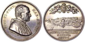 Papal state Pius XI (1922-1939) 1930 Medal, ... 