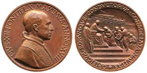 Papal state Pius XII (1939-1958) 1956 Medal, ... 
