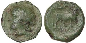 Campania Naples  Bronze 250-225 BC Ø 16 mm ... 