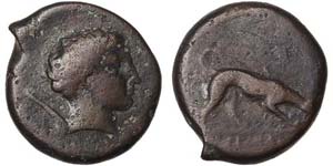 Sicily Agyrion  Bronze 340-330 BC Ø 20 mm   ... 