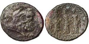 Sicily Thermae  Bronze 241 BC Ø 23 mm ... 