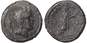 Sicily Thermae  Bronze 252 BC Ø 25 mm ... 