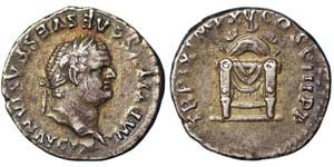 Empire Titus (79-81 AD) Denarius Drapped ... 